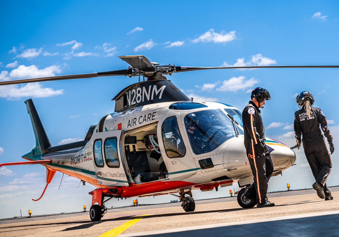 Air Care team members on tarmac